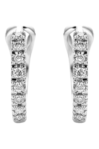 Créoles - Or blanc et diamants