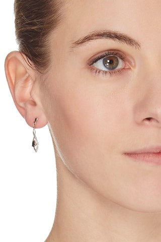 Boucles d'oreilles - Or jaune, saphirs et diamants
