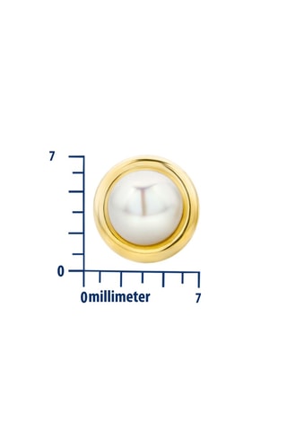 Puces - Or jaune et perles de culture