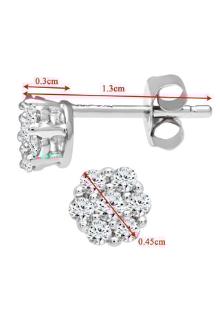 Puces - Or blanc et diamants