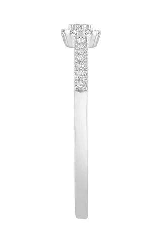 Bague - Or blanc et diamants