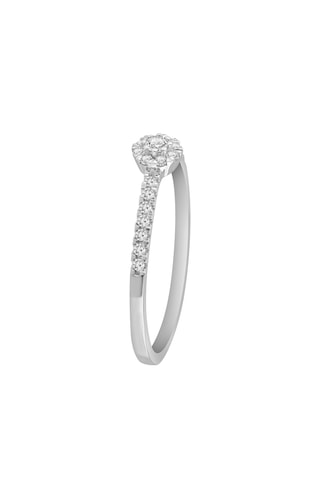Bague - Or blanc et diamants