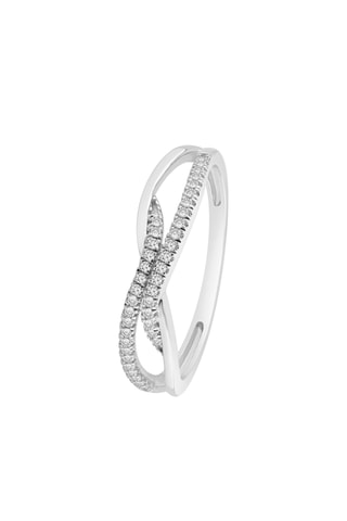 Bague - Or blanc et diamants