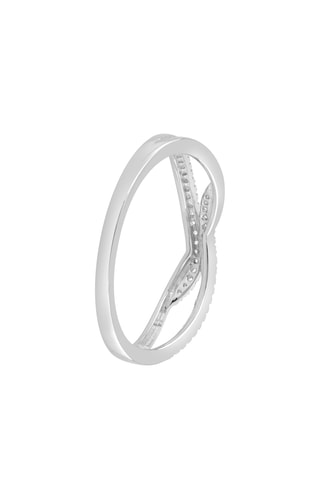 Bague - Or blanc et diamants