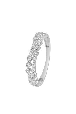 Bague - Or blanc et diamants