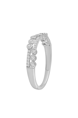 Bague - Or blanc et diamants