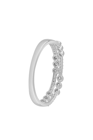 Bague - Or blanc et diamants