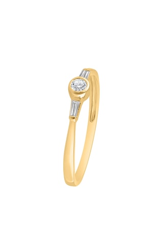 Bague - Or jaune et diamants