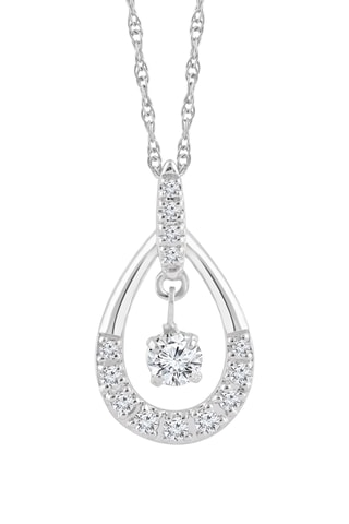 Collier - Or blanc et diamants