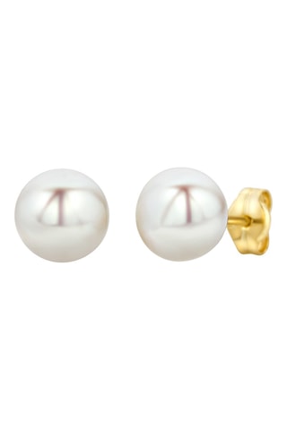 Puces - Or jaune et perles de culture