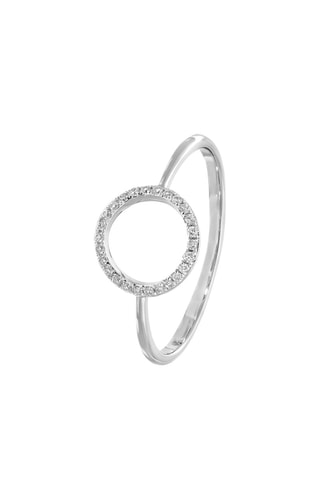Bague - Or blanc et diamants