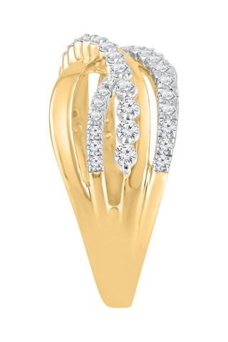 Bague - Or jaune et diamants