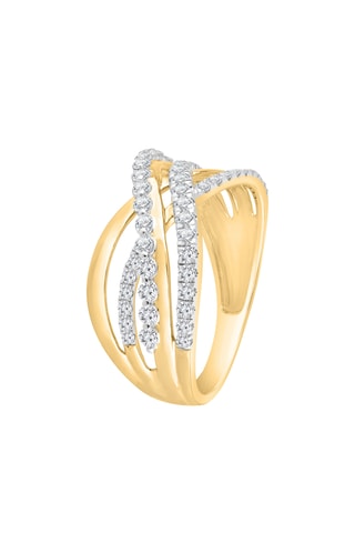 Bague - Or jaune et diamants