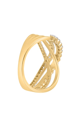 Bague - Or jaune et diamants
