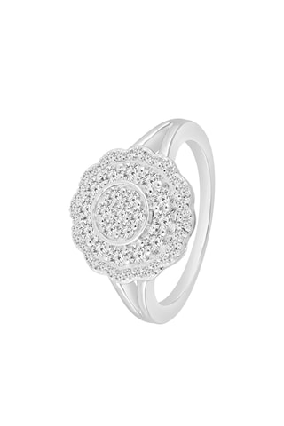 Bague - Or blanc et diamants