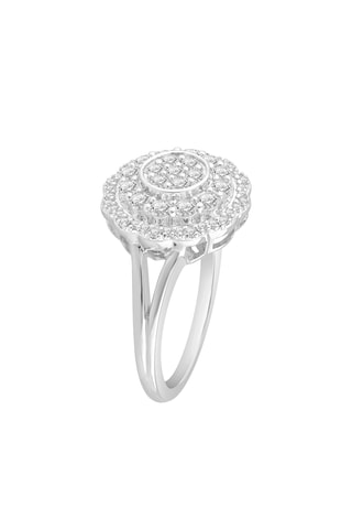 Bague - Or blanc et diamants