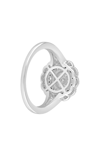 Bague - Or blanc et diamants