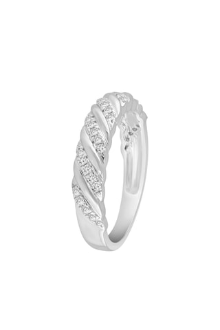 Bague - Or blanc et diamants