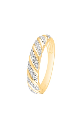 Bague - Or jaune et diamants