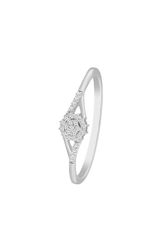 Bague - Or blanc et diamants