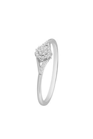 Bague - Or blanc et diamants