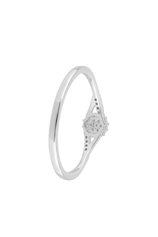 Bague - Or blanc et diamants