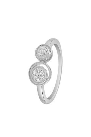 Bague - Or blanc et diamants