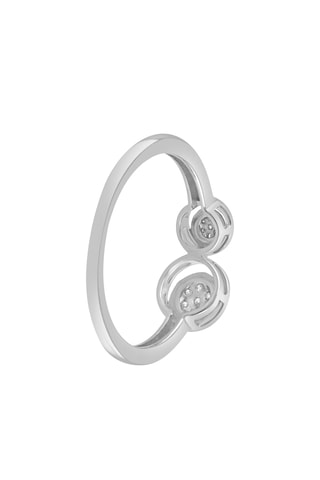 Bague - Or blanc et diamants