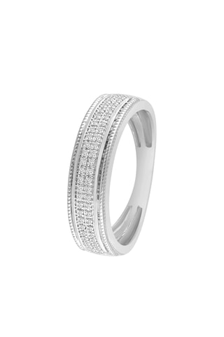 Bague - Or blanc et diamants