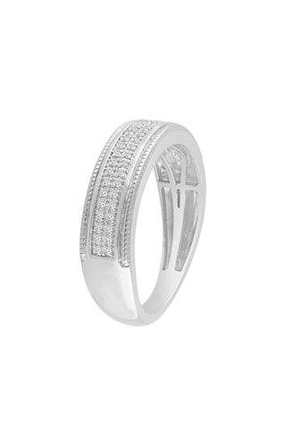 Bague - Or blanc et diamants