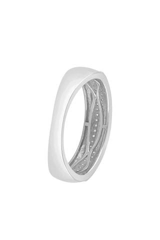 Bague - Or blanc et diamants