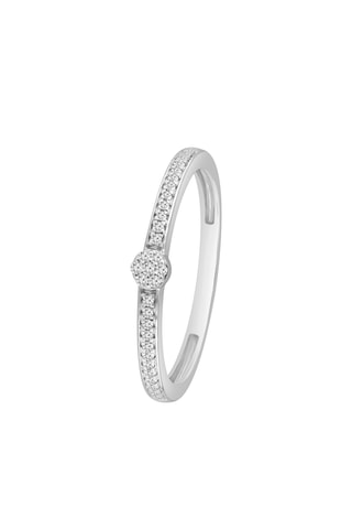 Bague - Or blanc et diamants