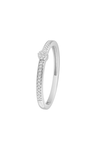 Bague - Or blanc et diamants