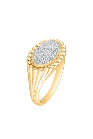 Bague - Or jaune et diamants