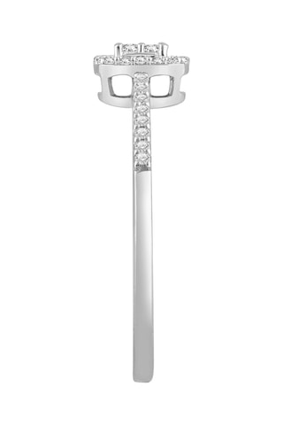 Bague - Or blanc et diamants