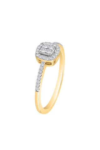 Bague - Or jaune et diamants