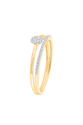 Bague - Or jaune et diamants