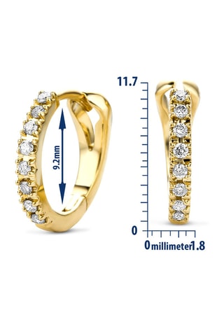 Créoles - Or jaune et diamants