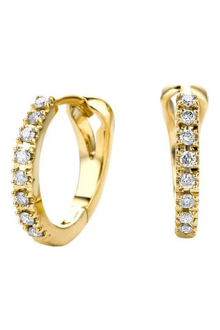 Créoles - Or jaune et diamants