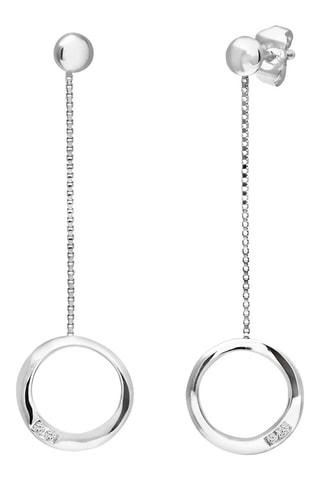 Boucles d'oreilles - Or blanc et diamants