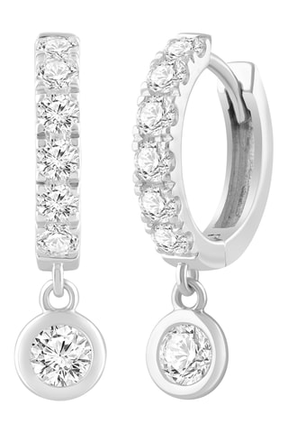 Créoles - Or blanc et diamants