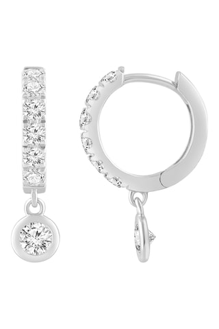 Créoles - Or blanc et diamants