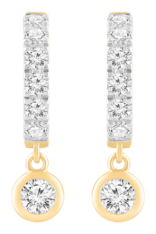 Créoles - Or jaune et diamants