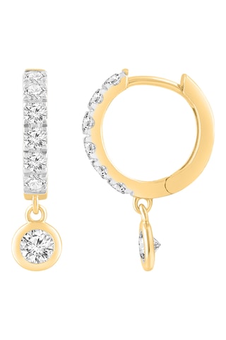 Créoles - Or jaune et diamants