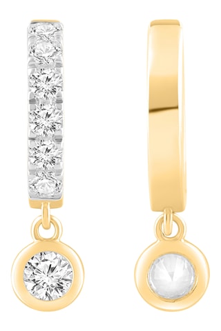 Créoles - Or jaune et diamants