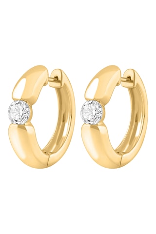 Créoles - Or jaune et diamants