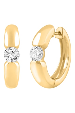 Créoles - Or jaune et diamants