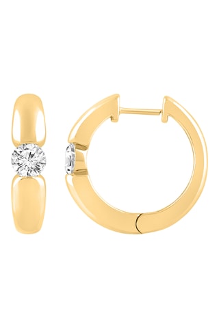 Créoles - Or jaune et diamants