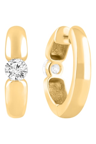 Créoles - Or jaune et diamants