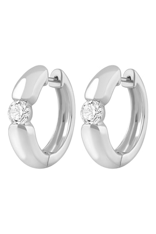 Créoles - Or blanc et diamants